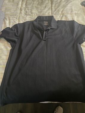 Men's Black Performance Polo Shirt
